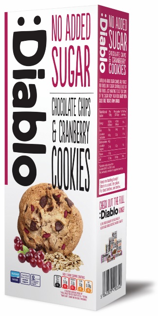 Diablo No Added Sugar Choc.Chip&Cranberry Cook 135G